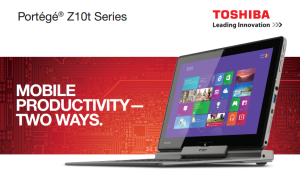 Portégé Z10t Series